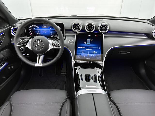 Mercedes-Benz C-KLASSE 300 e Business Solution Luxury | Winterpakket | Parkeerpakket | Trekhaak | Warmtewerend, donkergetint glas | Panoramaschuifdak | GUARD 360° Plus | 18 inch vijf-dubbelspaaks lichtmetalen velgen |