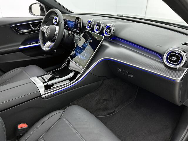 Mercedes-Benz C-KLASSE 300 e Business Solution Luxury | Winterpakket | Parkeerpakket | Trekhaak | Warmtewerend, donkergetint glas | Panoramaschuifdak | GUARD 360° Plus | 18 inch vijf-dubbelspaaks lichtmetalen velgen |