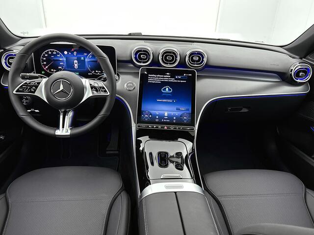 Mercedes-Benz C-KLASSE 300 e Business Solution Luxury | Winterpakket | Trekhaak | Panoramaschuifdak | Warmtewerend, donkergetint glas | GUARD 360° Plus | 18 inch vijf-dubbelspaaks lichtmetalen velgen |
