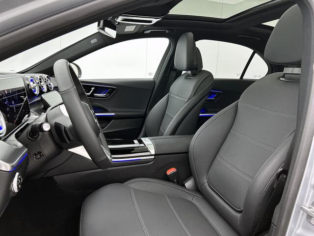 Mercedes-Benz C-KLASSE 300 e Business Solution Luxury | Winterpakket | Trekhaak | Panoramaschuifdak | Warmtewerend, donkergetint glas | GUARD 360° Plus | 18 inch vijf-dubbelspaaks lichtmetalen velgen |