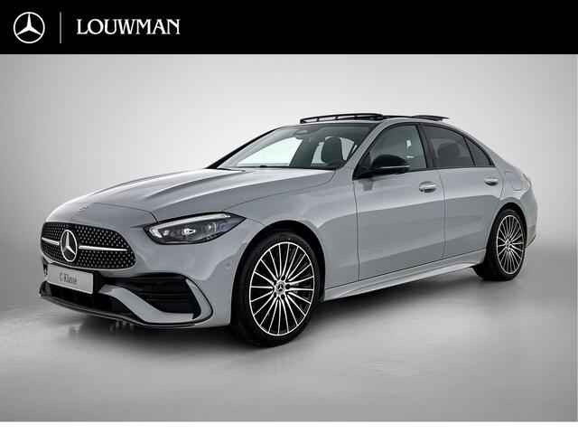Mercedes-Benz C-KLASSE 300 e 140 Years Edition | Premium Plus pakket | Nightpakket | Trekhaak | Middenconsole metaalstructuur | GUARD 360° Plus | Panoramaschuifdak | 360° camera | Burmester® 3D surround sound system | 19" multispaaks lichtmetalen AMG-velgen |