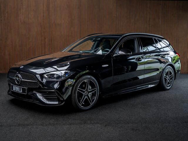 Mercedes-Benz C-KLASSE Estate 300e AMG Line Panodak Leer Distronic 360° Memory seats Digital Light Navi LED Nightpack PTS Ambient Elekt. achterklep Climate LM velgen BTW auto! SOH: 99,6%