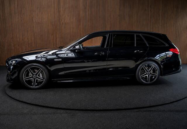 Mercedes-Benz C-KLASSE Estate 300e AMG Line Panodak Leer Distronic 360° Memory seats Digital Light Navi LED Nightpack PTS Ambient Elekt. achterklep Climate LM velgen BTW auto! SOH: 99,6%