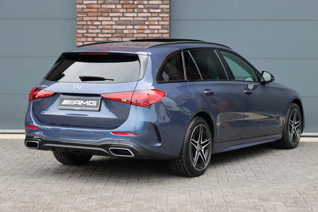 Mercedes-Benz C-KLASSE Estate 300 e AMG Line Premium | Panoramadak | Memory | Distronic | Surround Camera | Trekhaak | Digital Light | Nightpakket | Augmented Reality |
