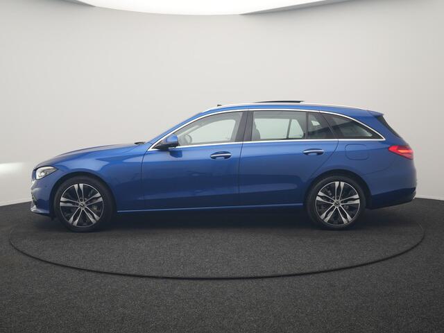 Mercedes-Benz C-KLASSE Estate 300 e Avantgarde 313pk Dealer O.H | Trekhaak Af Fabriek | Panodak | Adaptive Cruise | 360 Camera | Digital LED | Head Up | Lederen Sportstoelen Verwarmd | Keyless | Apple Carplay | Virtual | Sfeerverlichting | Navigatie | DAB