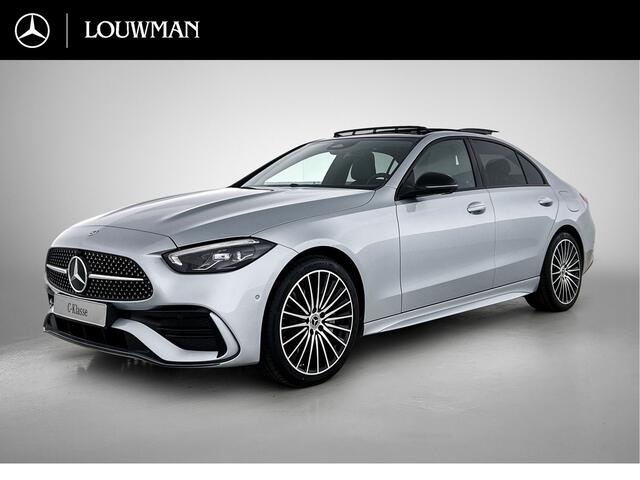 Mercedes-Benz C-KLASSE 300 e 140 Years Edition | Comfortpakket Plus | Nightpakket | Winterpakket | Parkeerpakket met 360°-camera | Panoramaschuifdak | 360° camera | DISTRONIC | GUARD 360° Plus | 19" multispaaks lichtmetalen AMG-velgen |