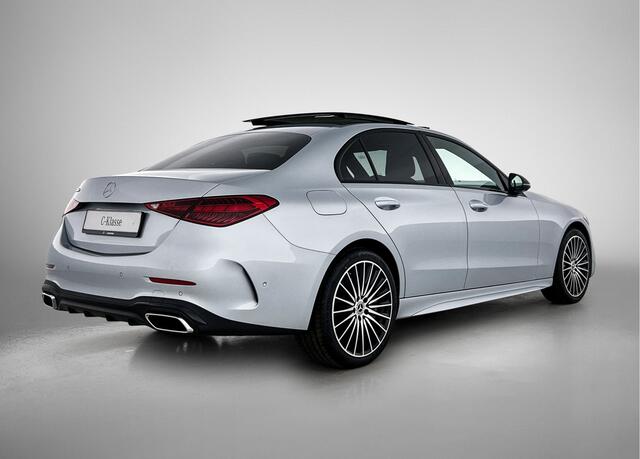 Mercedes-Benz C-KLASSE 300 e 140 Years Edition | Comfortpakket Plus | Nightpakket | Winterpakket | Parkeerpakket met 360°-camera | Panoramaschuifdak | 360° camera | DISTRONIC | GUARD 360° Plus | 19" multispaaks lichtmetalen AMG-velgen |