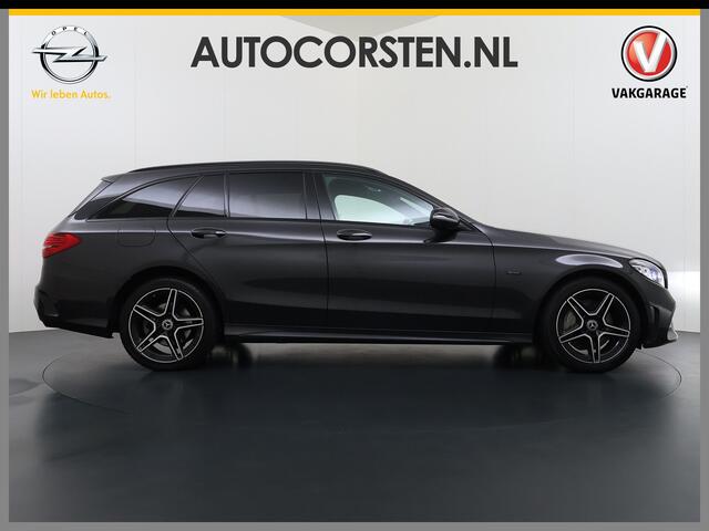 Mercedes-Benz C-KLASSE Estate 300De Diesel Hybride 306pk - 700Nm! AUT-9 AMG Limited Trekhaak Apple Carplay Android Auto Elek.Stoelen+Verwarmd Navi Ecc Camera Pdc SOH 97% Solution Business Elek.Achterklep Led Privacy Glas Lmv 18" Night-pakket 1800kg trekvermogen!