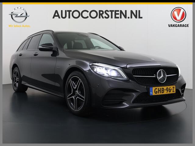Mercedes-Benz C-KLASSE Estate 300De Diesel Hybride 306pk - 700Nm! AUT-9 AMG Limited Trekhaak Apple Carplay Android Auto Elek.Stoelen+Verwarmd Navi Ecc Camera Pdc SOH 97% Solution Business Elek.Achterklep Led Privacy Glas Lmv 18" Night-pakket 1800kg trekvermogen!