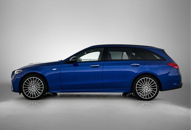 Mercedes-Benz C-KLASSE Estate 300 e Business Solution AMG Nightpakket | Trekhaak | Panoramadak | 360°-camera | Bumerster | Head-up display | Keyless Go | Inclusief 24 maanden Mercedes-Benz Certified garantie voor Europa.