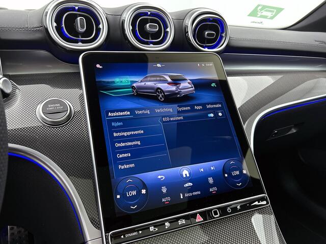 Mercedes-Benz C-KLASSE Estate 300 e Business Solution AMG Nightpakket | Trekhaak | Panoramadak | 360°-camera | Bumerster | Head-up display | Keyless Go | Inclusief 24 maanden Mercedes-Benz Certified garantie voor Europa.