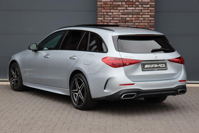 Mercedes-Benz C-KLASSE Estate 300 e AMG Line | Panoramadak | Burmester | Distronic | Memory | Leder | Trekhaak | Digital Light | HUD | Surround Camera |