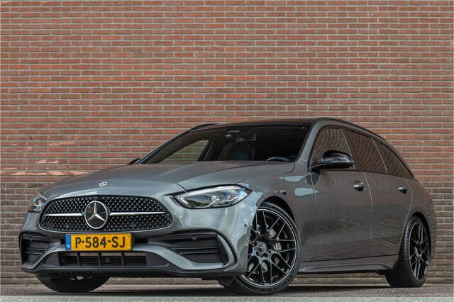 Mercedes-Benz C-KLASSE 200 Launch Edition AMG Line, Origineel NL, Panoramadak, Trekhaak, Stoelverwarming, Carplay, Sfeerverlichting, Camera.