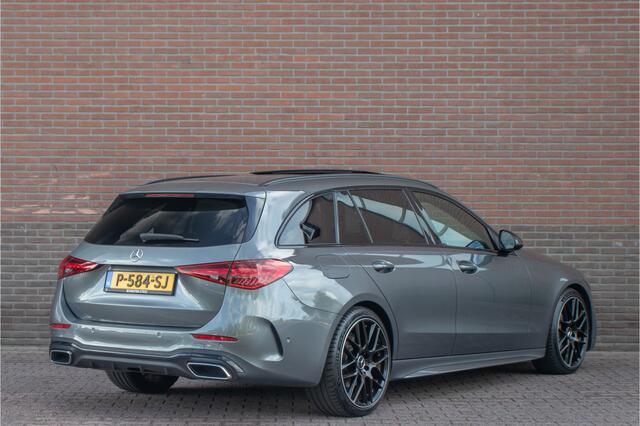 Mercedes-Benz C-KLASSE 200 Launch Edition AMG Line, Origineel NL, Panoramadak, Trekhaak, Stoelverwarming, Carplay, Sfeerverlichting, Camera.