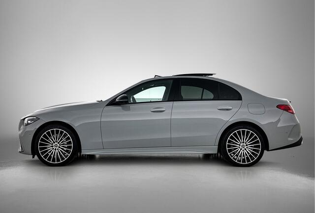 Mercedes-Benz C-KLASSE 300 e Business Solution AMG | Panoramadak | Trekhaak | 360° camera | Nightpakket | Multispaaks velgen | Inclusief 24 maanden MB Certified garantie voor Europa.