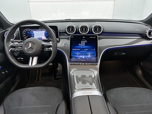 Mercedes-Benz C-KLASSE 300 e Business Solution AMG | Panoramadak | Trekhaak | 360° camera | Nightpakket | Multispaaks velgen | Inclusief 24 maanden MB Certified garantie voor Europa.