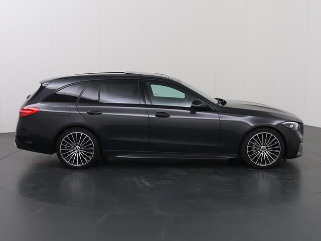 Mercedes-Benz C-KLASSE Estate 180 AMG Line | Night | Panoramadak | Multispaaks AMG velgen | Rijassistentiepakket Plus | Stoelverwarming |