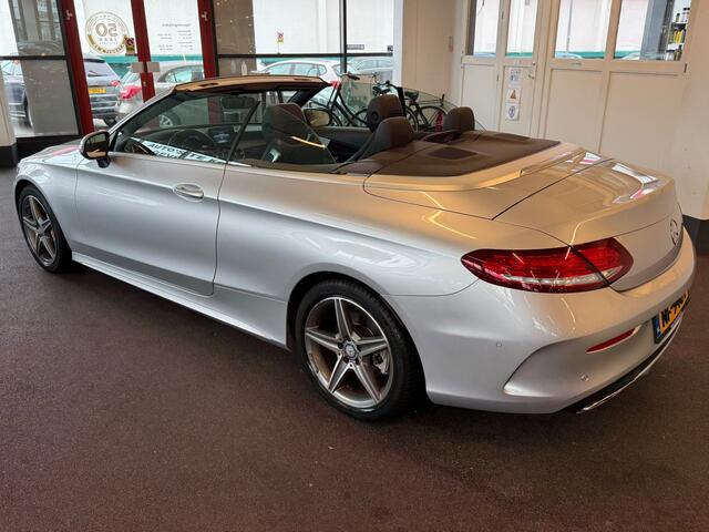 Mercedes-Benz C-KLASSE Cabrio 180 AMG | Airscarf | Burmester | 360 Camera | Origineel Nederlands | Cruise control | Climate control | Navigatie | Stoelverwarming | Elek. inklapbare spiegels