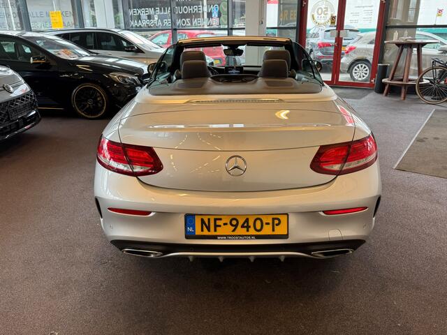 Mercedes-Benz C-KLASSE Cabrio 180 AMG | Airscarf | Burmester | 360 Camera | Origineel Nederlands | Cruise control | Climate control | Navigatie | Stoelverwarming | Elek. inklapbare spiegels