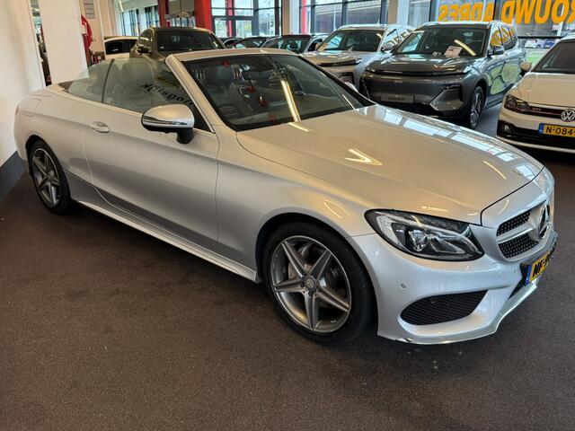 Mercedes-Benz C-KLASSE Cabrio 180 AMG | Airscarf | Burmester | 360 Camera | Origineel Nederlands | Cruise control | Climate control | Navigatie | Stoelverwarming | Elek. inklapbare spiegels