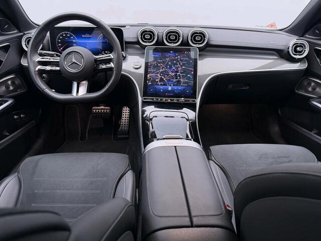 Mercedes-Benz C-KLASSE 300 e Business Solution AMG Premium plus | AMG Line | Night Pakket | Panorama Schuif-Kanteldak | Digital Licht | Head-Up Display | Parkeerpakket met 360°-camera. Inclusief 24 maanden Mercedes-Benz Certified garantie voor Europa.
