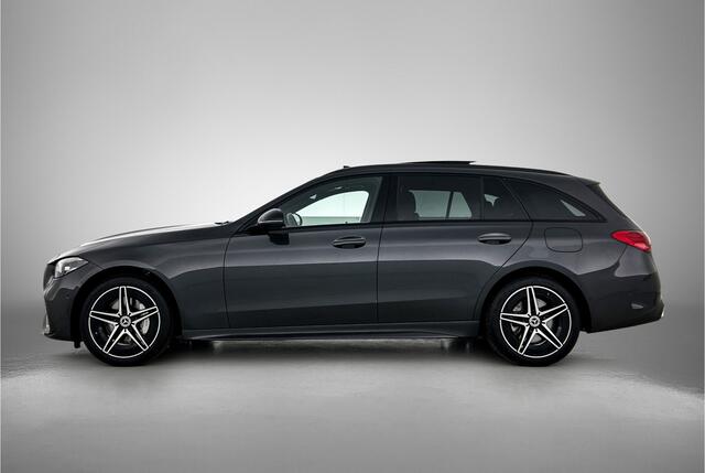 Mercedes-Benz C-KLASSE Estate 300 e AMG Line | AMG-LIne In en exterieru | Sfeefverlichting | Stoe verwarming + Koeling | Trekhaak | Pano- Schuif kanteldak | Inclusief 24 maanden Mercedes-Benz Certified garantie voor Europa.