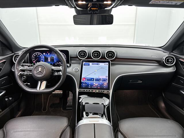 Mercedes-Benz C-KLASSE Estate 300 e AMG Line | AMG-LIne In en exterieru | Sfeefverlichting | Stoe verwarming + Koeling | Trekhaak | Pano- Schuif kanteldak | Inclusief 24 maanden Mercedes-Benz Certified garantie voor Europa.