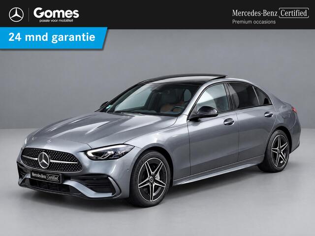 Mercedes-Benz C-KLASSE 300 e AMG Line | Panoramadak | Night Pakket | Trekhaak Wegklapbaar | Achteruitrijcamera | Stoelverwarming | Sfeerverlichting | Dodehoekassistentie
