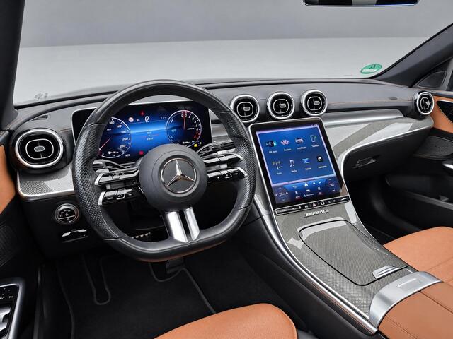 Mercedes-Benz C-KLASSE 300 e AMG Line | Panoramadak | Night Pakket | Trekhaak Wegklapbaar | Achteruitrijcamera | Stoelverwarming | Sfeerverlichting | Dodehoekassistentie