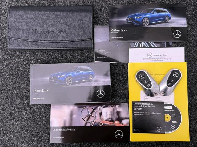 Mercedes-Benz C-KLASSE Estate 300 e Business Solution AMG AMG Line | Night Pakket | Panorama Schuif-Kanteldak | Parkeerpakket met 360°-camera | Alarm Klasse 3 Inclusief 24 maanden Mercedes-Benz Certified garantie voor Europa.