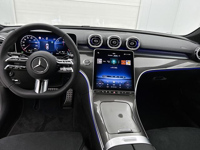 Mercedes-Benz C-KLASSE 300 e Business Solution AMG | Trekhaak | Comfortpakket Plus | Nightpakket | Middenconsole metaalstructuur |