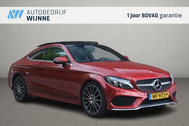 Mercedes-Benz C-KLASSE 180 156pk Aut. Coupe AMG Line - Panoramadak - 360° camera - Burmester audio - Navigatiesysteem - LED koplampen- 19" inch