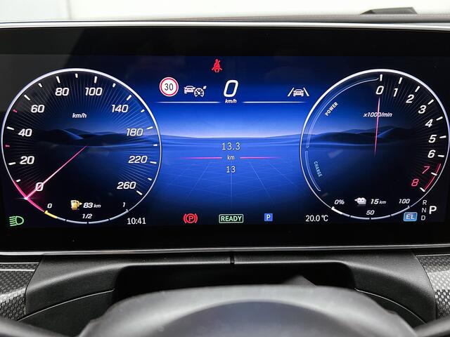 Mercedes-Benz C-KLASSE 300 e 140 Years Edition | Comfortpakket Plus | Nightpakket | Parkeerpakket met 360°-camera | Trekhaak | Panoramaschuifdak | Middenconsole metaalstructuur | DISTRONIC | GUARD 360° Plus | 19" multispaaks lichtmetalen AMG-velgen |