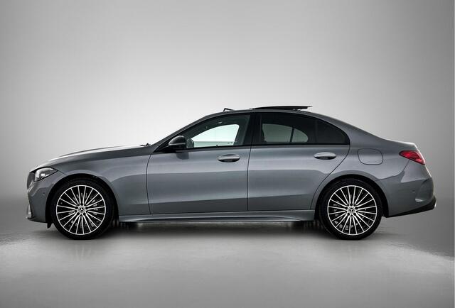 Mercedes-Benz C-KLASSE 300 e 140 Years Edition | Comfortpakket Plus | Nightpakket | Winterpakket | Parkeerpakket met 360°-camera | Panoramaschuifdak | 360° camera | Warmtewerend, donkergetint glas | 19" multispaaks lichtmetalen AMG-velgen |