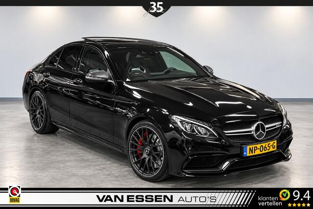 Mercedes-Benz C-KLASSE AMG 63 S | PANO | HEAD-UP | SCHAALSTOELEN | BURMESTER | CARBON | 360-CAMERA | NL-AUTO!