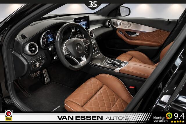 Mercedes-Benz C-KLASSE AMG 63 S | PANO | HEAD-UP | SCHAALSTOELEN | BURMESTER | CARBON | 360-CAMERA | NL-AUTO!