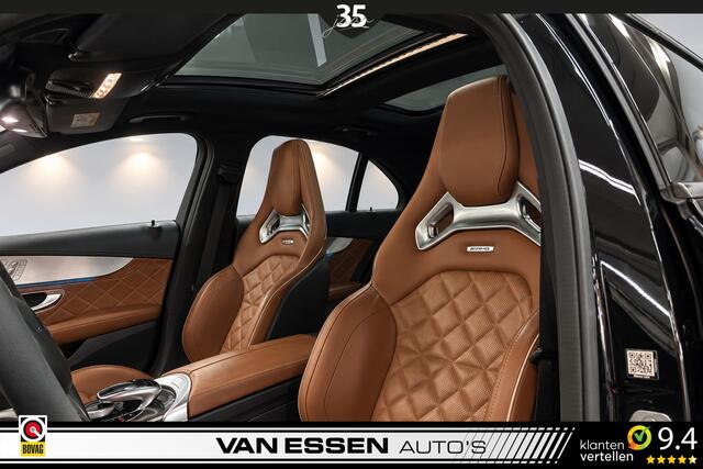 Mercedes-Benz C-KLASSE AMG 63 S | PANO | HEAD-UP | SCHAALSTOELEN | BURMESTER | CARBON | 360-CAMERA | NL-AUTO!