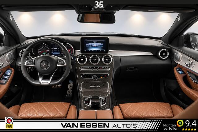 Mercedes-Benz C-KLASSE AMG 63 S | PANO | HEAD-UP | SCHAALSTOELEN | BURMESTER | CARBON | 360-CAMERA | NL-AUTO!