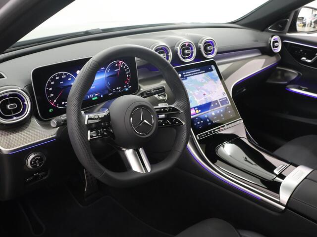 Mercedes-Benz C-KLASSE 300e Business Solution AMG | Trekhaak | Burmester | 360° camera | Panoramaschuifdak | Nightpakket | Stoelverwarming voor |