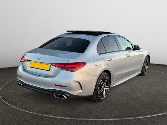 Mercedes-Benz C-KLASSE 300 e AMG Line Aut- Panoramadak, Head Up, Laser Led, Zit Comfort, Carbon
