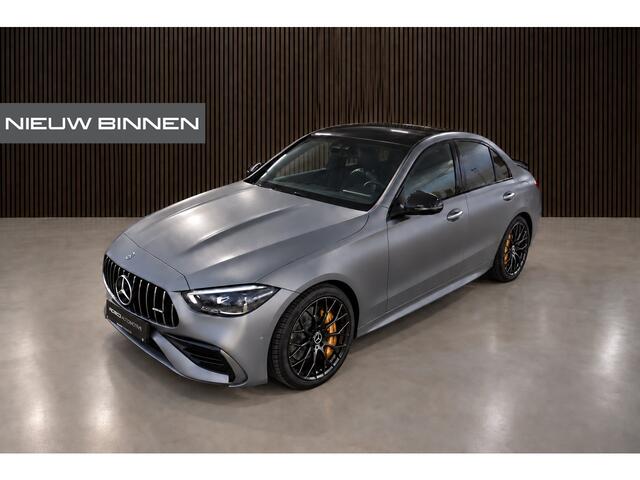 Mercedes-Benz C-KLASSE 300 e AMG Line | Magno | Panoramadak | Stoelverwarming | Adaptive Cruise Control | Dodehoekdetectie | Head-Up Display | Memory Seat | 360 Camera | Keyless | Ambiance Verlichting | Navigatie | Apple Carplay