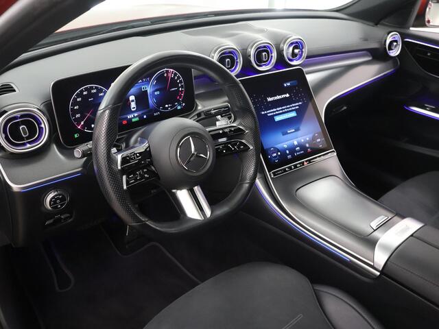 Mercedes-Benz C-KLASSE 300 e AMG Line Limited | Trekhaak | Panoramadak | Rijassistentiepakket Plus | 360 graden camera | Stoelverwarming |