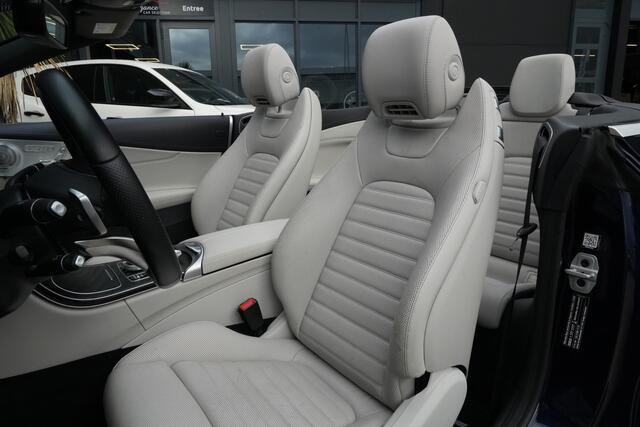 Mercedes-Benz C-KLASSE Cabrio 400 4MATIC AMG Prestige | 334PK | Burmester | Airscarf | 360° | Een bijzonder fraaie Mercedes-Benz C 400 4MATIC Cabriolet met de krachtige 3.0 liter V6-benzinemotor, goed voor maar liefst 334 PK en 480 Nm koppel. Dankzij de 4MATIC vierwielaandrijving en d