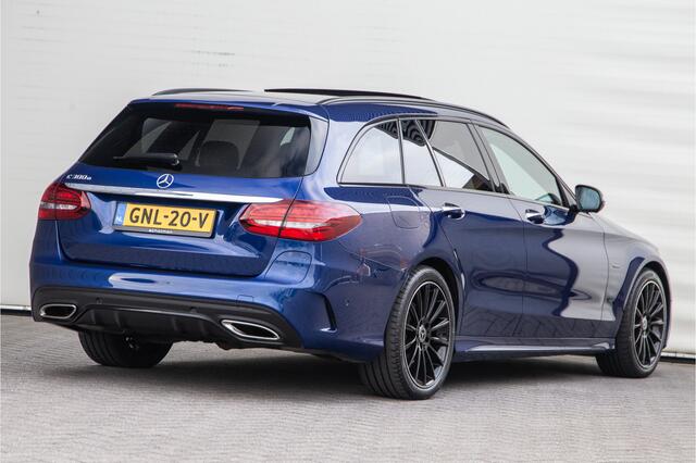 Mercedes-Benz C-KLASSE Estate 300 e AMG Premium, Nightpack, Panorama, Burmester, Luchtvering, Carplay, Digital cockpit, Facelift 2020