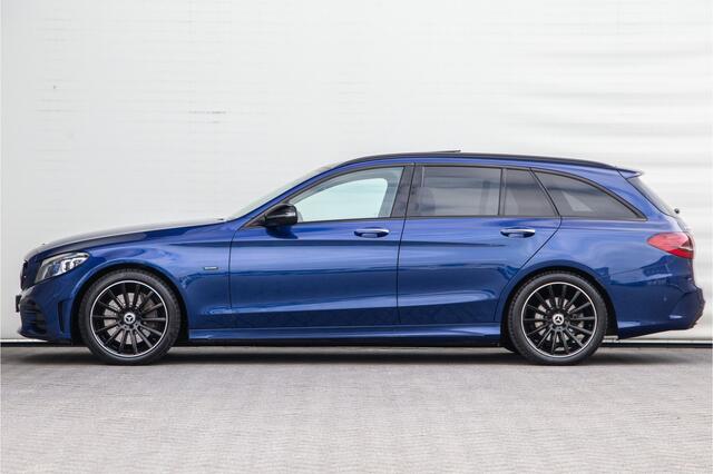 Mercedes-Benz C-KLASSE Estate 300 e AMG Premium, Nightpack, Panorama, Burmester, Luchtvering, Carplay, Digital cockpit, Facelift 2020