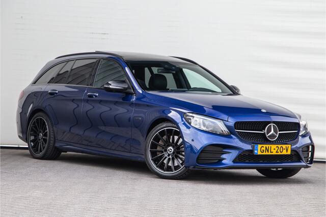 Mercedes-Benz C-KLASSE Estate 300 e AMG Premium, Nightpack, Panorama, Burmester, Luchtvering, Carplay, Digital cockpit, Facelift 2020