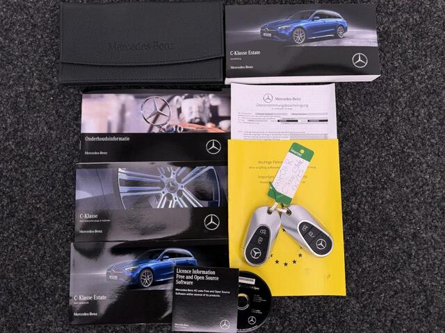 Mercedes-Benz C-KLASSE Estate 300 e Business Solution AMG AMG Line | Night Pakket | Panorama Schuif-Kanteldak | Distronic | Parkeerpakket met 360°-camera | Sfeerverlichting. Inclusief 24 maanden Mercedes-Benz Certified garantie voor Europa.