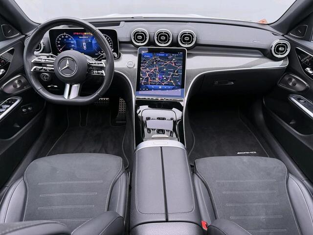 Mercedes-Benz C-KLASSE 300 e Business Solution AMG Premium Plus | AMG Line | Night Pakket | Alarm | Panorama Schuif-Kanteldak | Digital Light | Distronic. Inclusief 24 maanden Mercedes-Benz Certified garantie voor Europa.