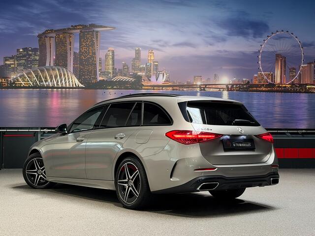 Mercedes-Benz C-KLASSE Estate C300 e AMG Designo|MojaveGrey|Memory|HUD|Panorama|1e eig