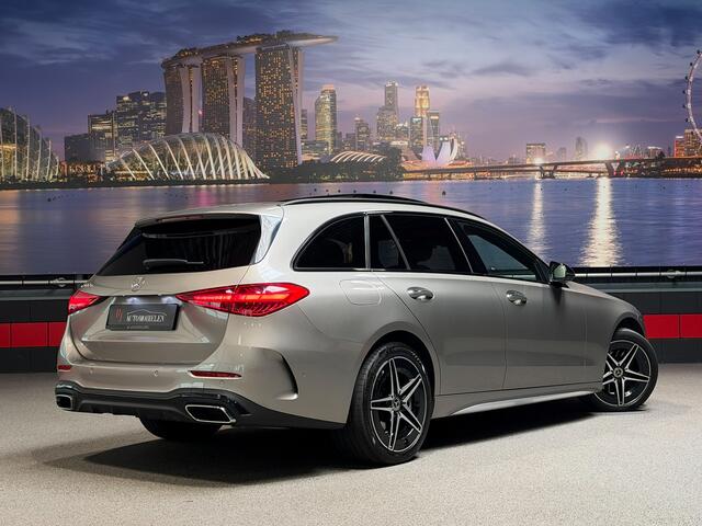 Mercedes-Benz C-KLASSE Estate C300 e AMG Designo|MojaveGrey|Memory|HUD|Panorama|1e eig